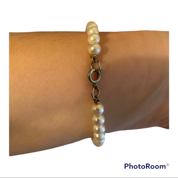 🌸 PEARL CHOKER NECKLACE & BRACELET SET (Youth/Child Size) - Picture 9 of 10